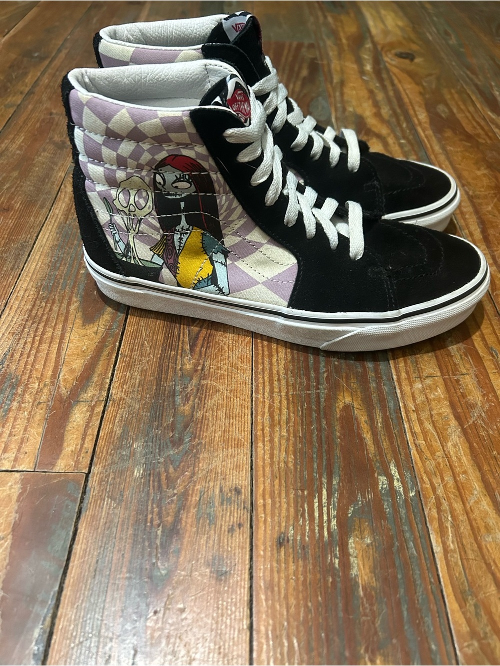 Vans x Disney The Nightmare Before Christmas Sk8-Hi High Tops Size 8
